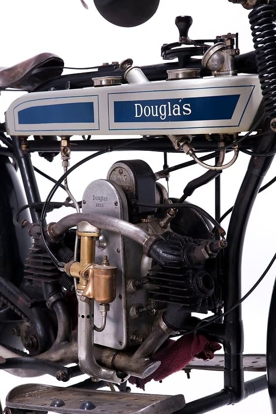 Douglass 350 CW vintage motorcycle image 4 - British flat-twin classic at GROM Museum