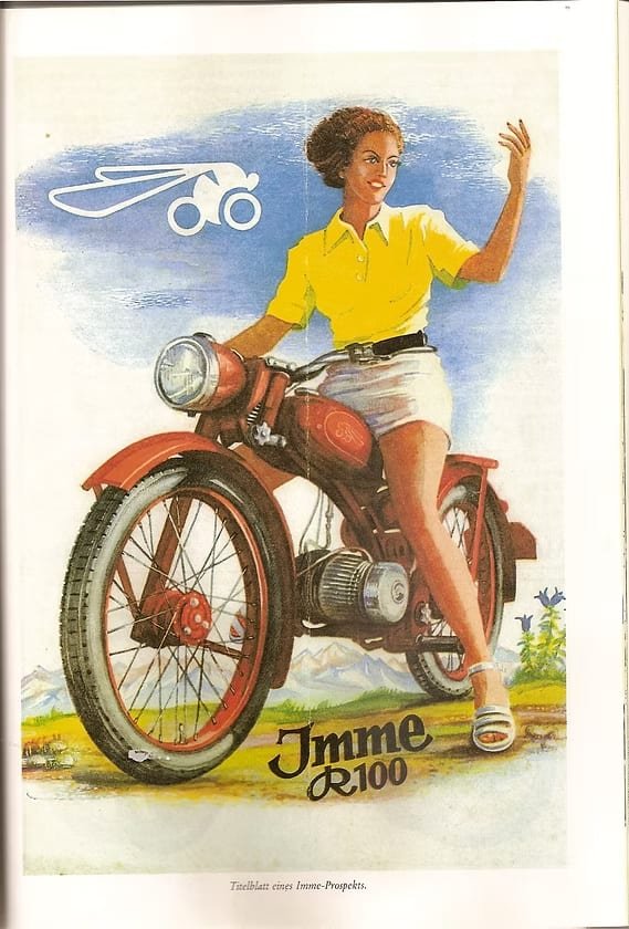 IMME R100 vintage motorcycle image 1 - German post-war innovation at GROM Museum