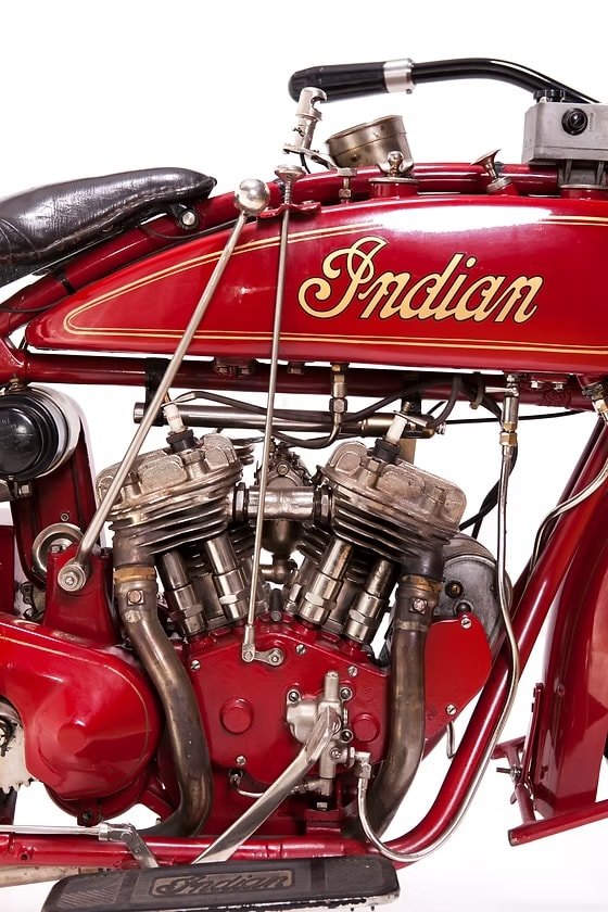 Indian Scout 1924 vintage motorcycle image 3 - classic American V-twin from GROM Museum collection Slovenia
