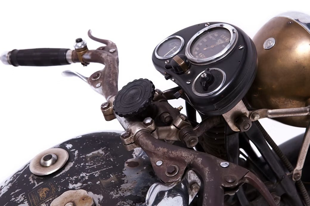 Triumph STM 500 vintage motorcycle image 1 - British engineering excellence at GROM Museum